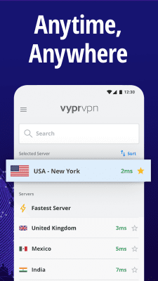 Screenshot of the application VyprVPN for Android - #2