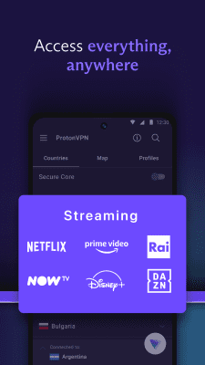 Screenshot of the application ProtonVPN - #3