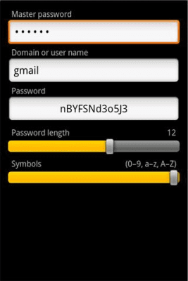 Screenshot of the application Axiom Password - #1