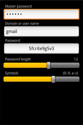 Screenshot of the application Axiom Password - #2