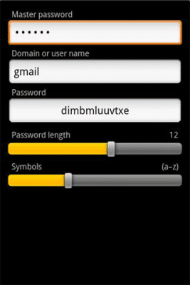 Screenshot of the application Axiom Password - #3