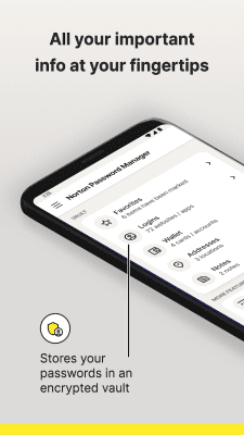 Screenshot of the application Norton Password Manager - #1
