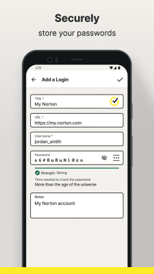 Screenshot of the application Norton Password Manager - #3