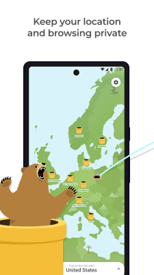 Screenshot of the application TunnelBear VPN - #1