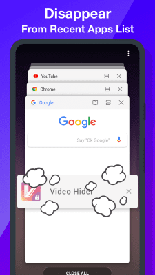 Screenshot of the application Video Hider - #4