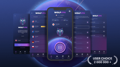 Screenshot of the application Wolf Vpn x Secure & Unlimited - #1