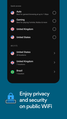 Screenshot of the application HotspotShield VPN & Wifi Proxy - #3