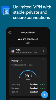 Screenshot of the application HotspotShield VPN & Wifi Proxy - #4