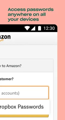 Screenshot of the application Dropbox Passwords - #4
