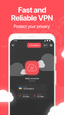 Screenshot of the application CloudVPN is a modern VPN service - #1