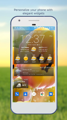 Screenshot of the application Weather & Clock Widget - #1