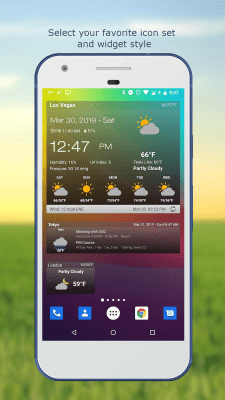 Screenshot of the application Weather & Clock Widget - #2