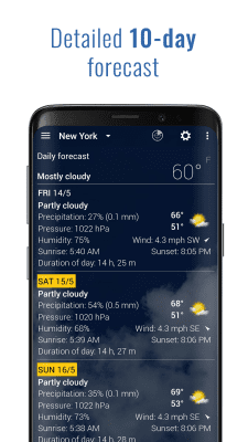 Screenshot of the application Transparent clock & weather - #7