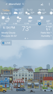 Screenshot of the application YoWindow Weather and wallpaper - #2