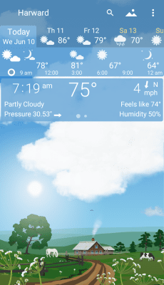 Screenshot of the application YoWindow Weather and wallpaper - #3