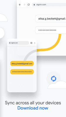 Screenshot of the application Google Chrome for Android - #4