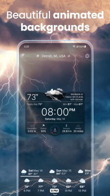 Screenshot of the application Weather Live - #3