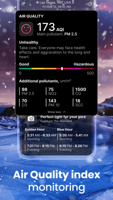 Screenshot of the application Weather Live - #6