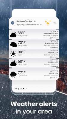 Screenshot of the application Weather Live - #8