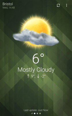 Screenshot of the application MacroPinch Weather - #6
