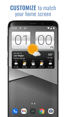 Screenshot of the application Sense V2 Flip Clock & Weather - #1