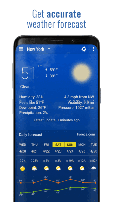 Screenshot of the application Sense V2 Flip Clock & Weather - #3