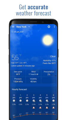 Screenshot of the application 3D Sense Clock & Weather - #3