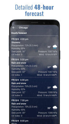 Screenshot of the application 3D Sense Clock & Weather - #5