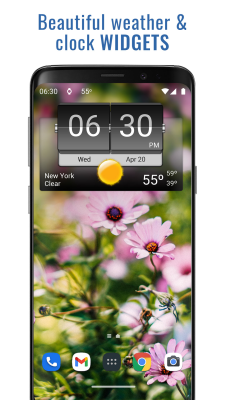 Screenshot of the application 3D Flip Clock & World Weather - #1