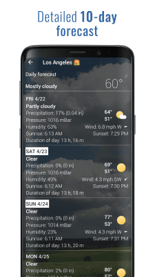 Screenshot of the application 3D Flip Clock & World Weather - #6