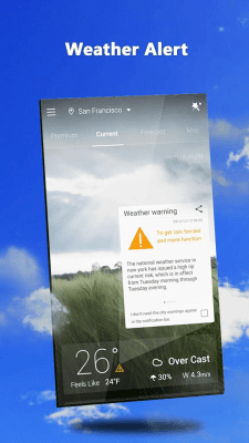 Screenshot of the application GO Weather - #7