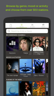 Screenshot of the application Free radio app - #2
