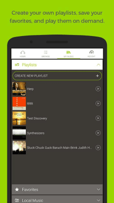 Screenshot of the application Free radio app - #3