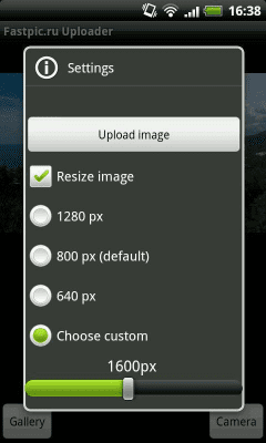 Screenshot of the application Fastpic.ru Image Uploader - #2