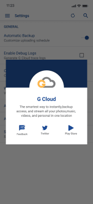 Screenshot of the application G Cloud Backup - #6