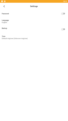 Screenshot of the application My Organizer - #4