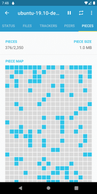 Screenshot of the application Flud - Torrent Client - #5