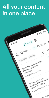 Screenshot of the application Pocket - #5
