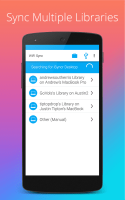 Screenshot of the application iSyncr Lite for iTunes - PC - #6
