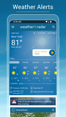 Screenshot of the application Weather & Radar - #6