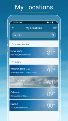 Screenshot of the application Weather & Radar - #7