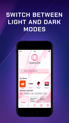 Screenshot of the application Opera GX for Android - #4