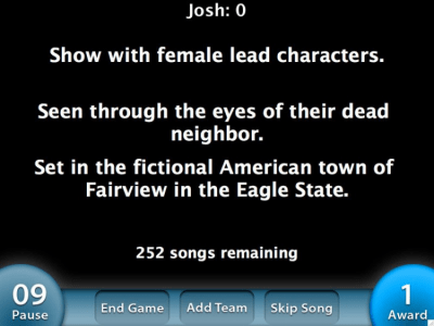 Screenshot of the application ThemeSong Trivia - #1