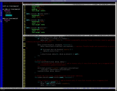 Screenshot of the application Vim - #1