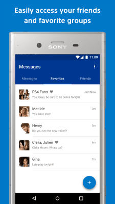 Screenshot of the application PlayStation Messages - #2