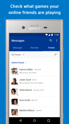 Screenshot of the application PlayStation Messages - #3