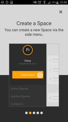 Screenshot of the application TeamDrive 5 - #3