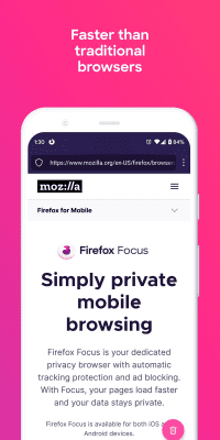 Screenshot of the application Firefox Focus - #4