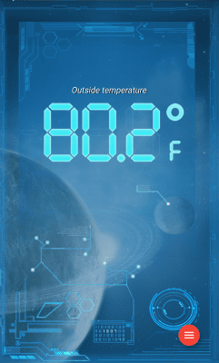 Screenshot of the application Mobiquite Weather Thermometer (free) - #2