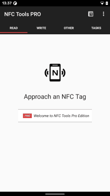 Screenshot of the application NFC Tools - Pro Edition - #1